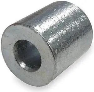 DAYTON 2VKC9 Stop Sleeve,3/16 In,Aluminum,PK50