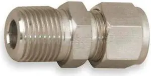 PARKER 4MSC6N-316 3/8" x 1/4" A-LOK x MNPT SS Male Connector