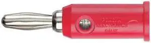 POMONA 1325-0 Banana Plug,30VAC/60VDC,Black,PK10