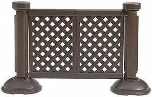 Grosfillex Fence Panel,Brown,38-1/2" x 46-1/2"  US962423