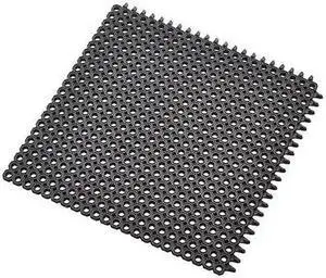 NOTRAX 592S0050BL Entrance Mat, Natural Rubber, 5/32 in Thick, Black, 20 in W x