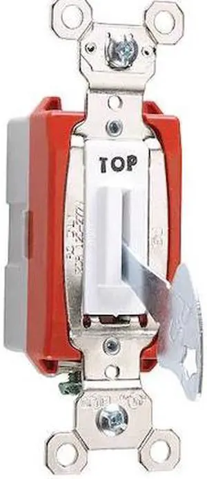 LEGRAND PS20AC1WL Wall Switch,1-Pole Switch Type,20A