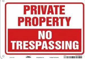 CONDOR 473H52 Safety Sign, 7 in Height, 10 in Width, Aluminum, Vertical