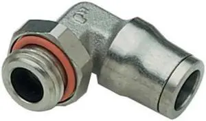 LEGRIS 3699 06 10 Push-Fit Elbow Fitting, 1/4 in Tube Size, Brass, Silver