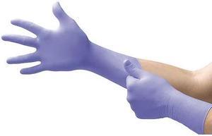 ANSELL SEC-375-L Microflex Supreno, Nitrile Exam Gloves, 5.5 mil Palm,