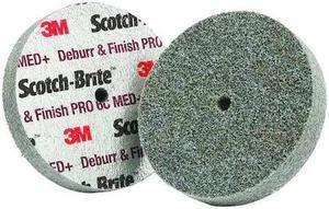 SCOTCH-BRITE 7100053414 Unitized Wheel, 2 in Dia, 1/4 in W, 1/4 in Arbor Hole