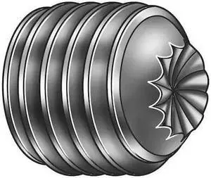 ZORO SELECT SDSK0080025CP-PK100 Sckt Set Scrw,Knurl Cup,8-32x1/4,PK100