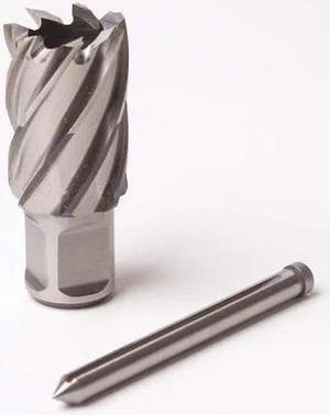 11/16" Dia. High Speed Steel Annular Cutter with Pilot, 1" Cutting Depth