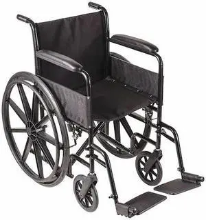 DMI 503-0658-0200 Wheelchair,250 lb,18 In Seat,Silver
