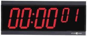 ZORO SELECT 9D26BRCT 11-1/8" Digital Wireless Digital Timer Wall Clock, Black
