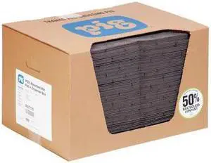 PIG MAT135 Sorbent Pad, 22 gal, 15 in x 20 in, Universal, Gray, Polypropylene PIG MAT135 Sorbent Pad, 22 gal, 15 in x 20 in, Universal, Gray, Polypropylene