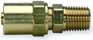 SPEEDAIRE 6X423 Hose End,For ID 1/4 In,1/4 In NPT,Brass