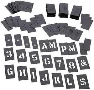 C.H. HANSON 10189 Stencil Set,Letters,Plastic,PK3