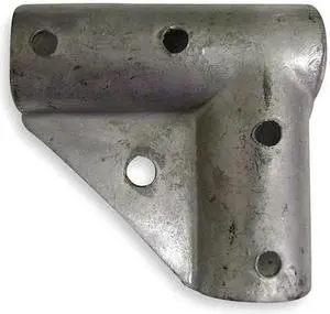 ZORO SELECT 4LVG9 Gate Corner,Galv. Steel,Fits 1-5/8 In.