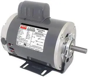 DAYTON 5FTT2 Capacitor-Start General Purpose Motor, 1 hp, 1/3 hp HP, 115V AC