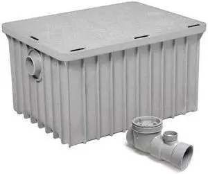 ENDURA 3935A03 Interceptor Grease Interceptor, 3" Pipe Dia., Thermoplastic
