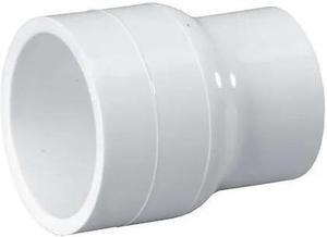 ZORO SELECT 429585 PVC Reducing Coupling, Socket x Socket, 8 in x 6 in Pipe Size