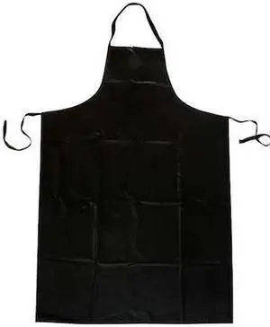 CONDOR 4T295 Chemical Resistant Bib Apron, Polyester/SBR Rubber, 29 mil Thick,