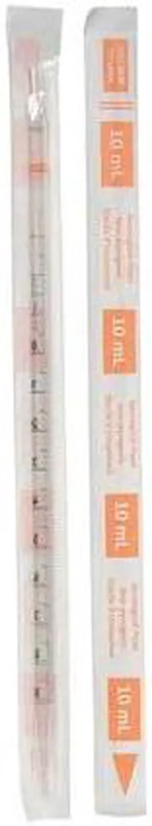 LAB SAFETY SUPPLY 11L808 10mL Pipet,Individually Wrap/Bag,PK200