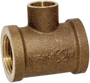 NIBCO 710-3-LF 3/4 Tee,Low-Lead Cast Bronze,FNPT x FNPT x C