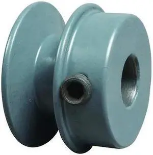 ZORO SELECT BK3012 1/2 in Fixed Bore 1 Groove V-Belt Pulley 3.15 in OD