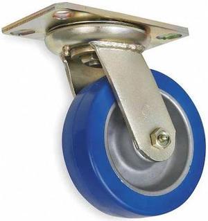 ZORO SELECT 1NVX2 Swivel Plate Caster,Polyurethane,10 in,1750 lb