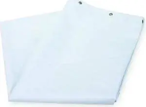 ZORO SELECT 4EEY3 Shower Curtain, Vinyl, White, 108 in W, 72 in L