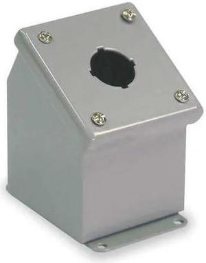 WIEGMANN WPBA1 Pushbutton Enclosure,30mm,3.25in.W,Steel