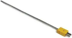 DAYTON 36GK95 Thermocouple Probe,K,18in,Inconel,19 AWG