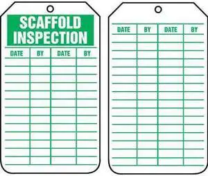 ACCUFORM TRS317CTP Inspection Tag,5-3/4 x 3-1/4,PK25