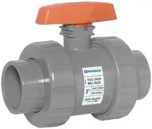 HAYWARD FLOW CONTROL TBH2150ASTE0000 Ball Valve, True Union, 1-1/2", CPVC/EPDM,
