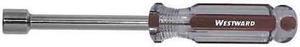 WESTWARD 401L24 Nut Driver,SAE,Solid Round,7/16"