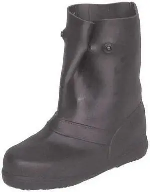 TREDS OVERBOOTS 14855 Overboots, Plain Toe, 12 in Height, Snap Tab Closure,