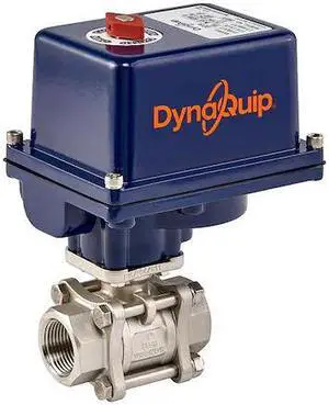 DYNAQUIP CONTROLS E3S21AJE23 1/4" FNPT Stainless Steel Electronic Ball Valve