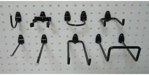 ZORO SELECT 5TPJ6 Pegboard Hook Assortment Kit,12 Pc