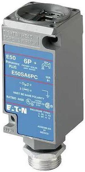 EATON E50SA6PC 1NC/1NO Limit Switch Body Nema 1, 2, 4, 6, 6P, 12, 13