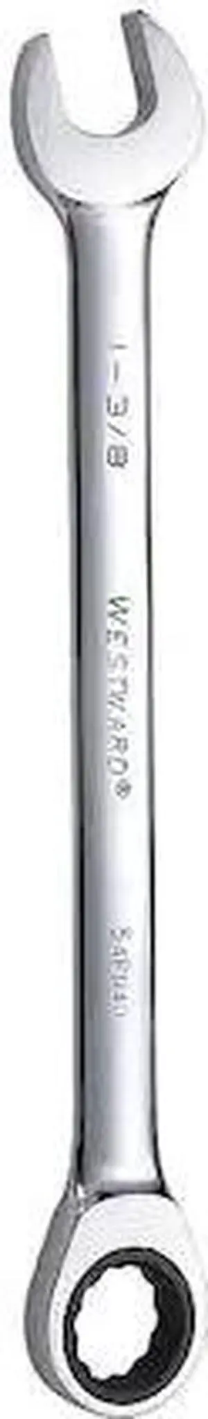 WESTWARD 54PN40 Ratcheting Wrench, Combination, SAE, 1-3/8