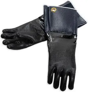 San Jamar T1217 17 in. Rotisserie Neoprene Glove - Black