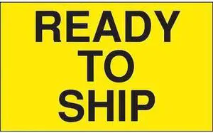 TAPECASE 16U902 3" x 5" Adhesive Back Shipping Labels, Ready to Ship, Pk500