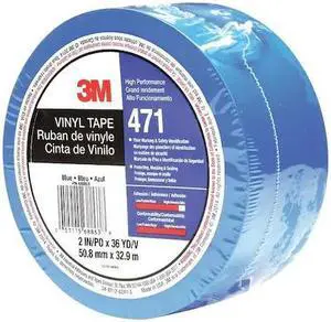 SCOTCH 471 Marking Tape,2In W,108 ft. L,Blue