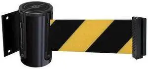 TENSABARRIER 896-STD-33-STD-NO-D4X-C Belt Barrier, Black,Belt Yellow/Black