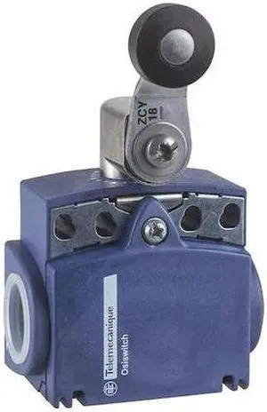 TELEMECANIQUE SENSORS XCKT2118N12 Limit switch, Roller Lever, Rotary, 1NC/1NO,