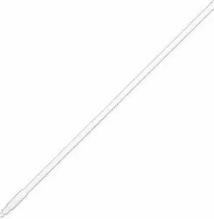 TOUGH GUY 48LZ59 49-57/64" Color Coded Handle, 1 in Dia, White, Fiberglass