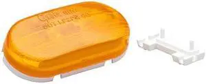 GROTE 45433 Marker Lamp,Oval No Splice,2 Bulb,Ylw