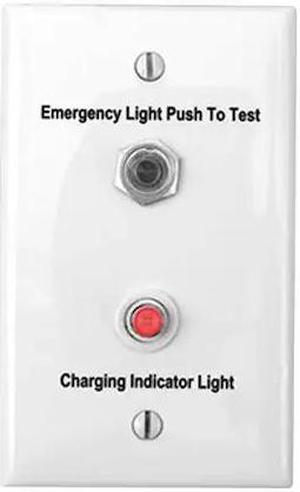 Hubbell Lighting - Dual-Lite Rmt Tst Sw,Steel,White,2 13/16,Emrg Lght  SPRTS