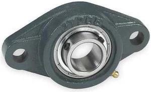 DAYTON 3FCN8 Flange Bearing,2-Bolt,Ball,1-7/16" Bore