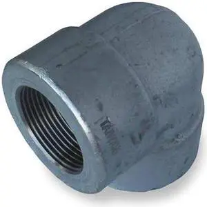 ZORO SELECT 1MPC5 1/2" FNPT Galvanized 90 Degree Elbow