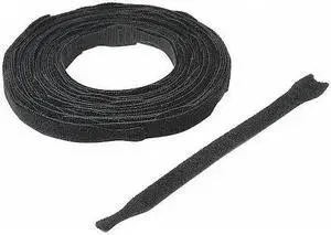 VELCRO BRAND ONE-WRAP 170091 3/4" W x 8" L Hook-and-Loop Black One-Wrap