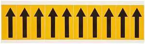 BRADY 1534-ARO Symbol Label,Arrow,2-1/4 In. H,PK10