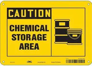 CONDOR 470F30 Safety Sign, 7 in Height, 10 in Width, Aluminum, Vertical